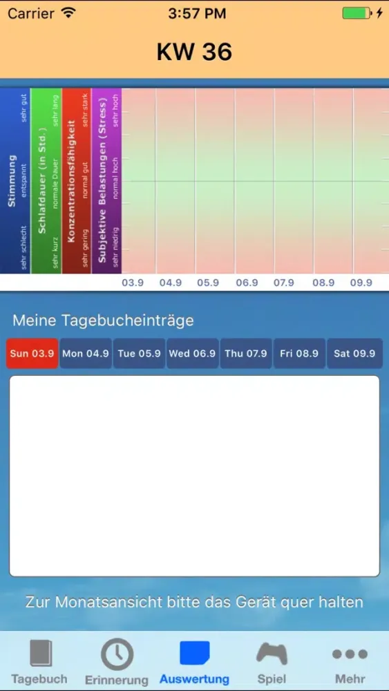 Capturas de pantalla de STEPS Tagebuch