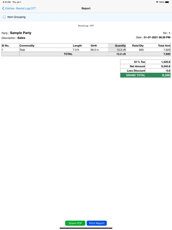 Timber Calculator Plus iPad  Screenshots
