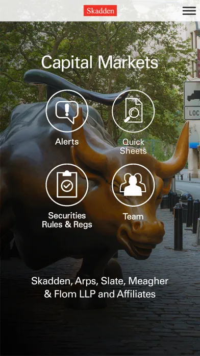 ภาพหน้าจอของ Skadden Capital Markets
