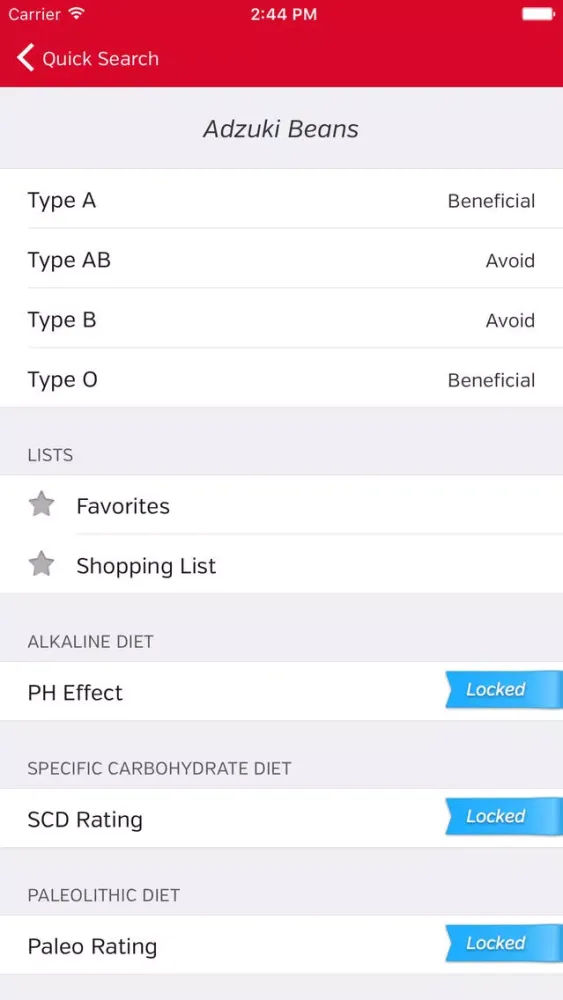 Capturas de pantalla de Diet4Blood