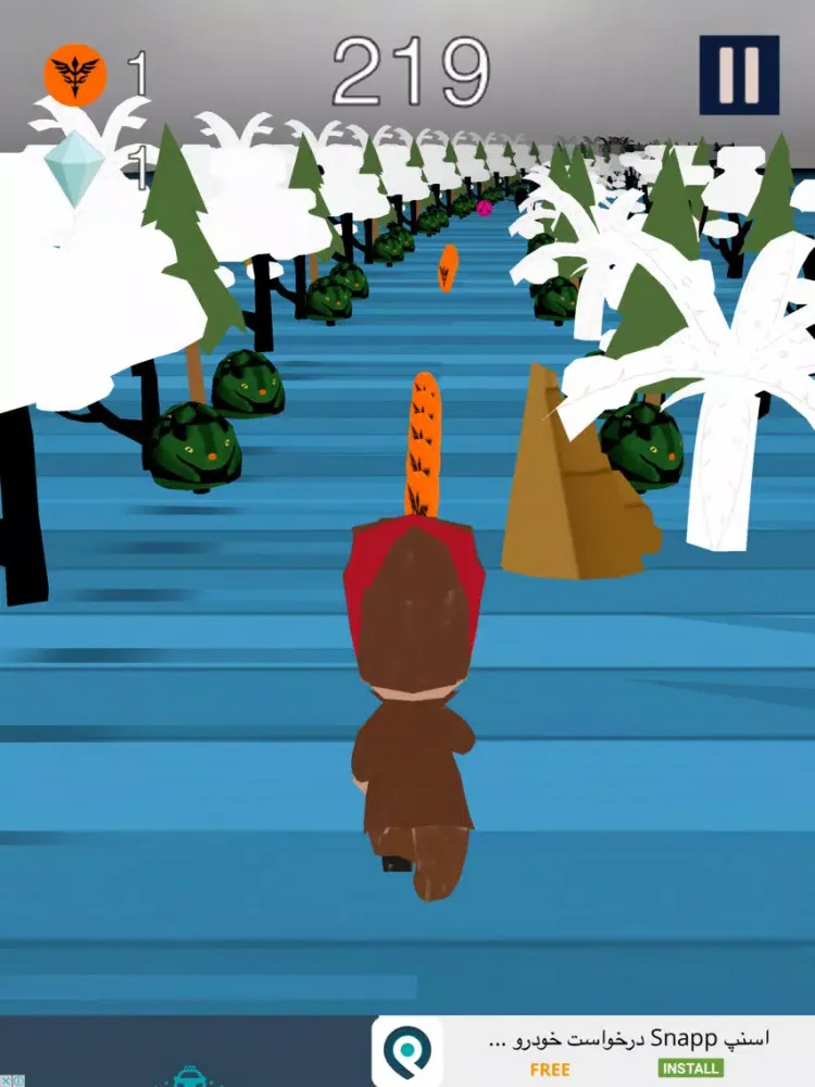 3D Bunny Runner for Bugs fans iPad 應用截圖