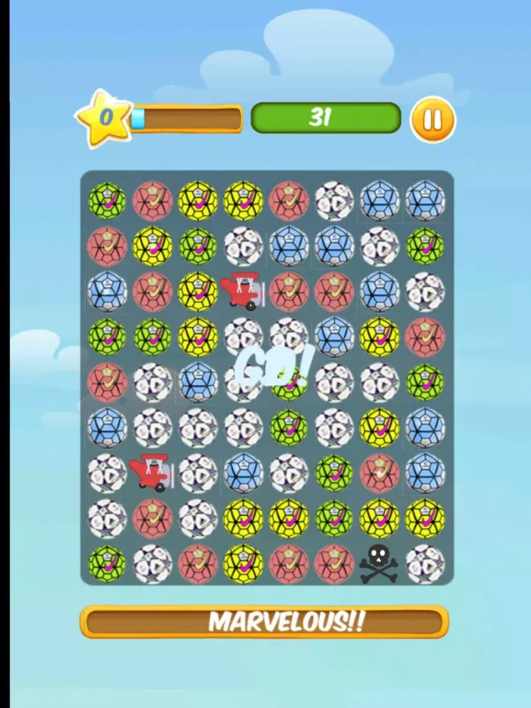 Match Three Football Soccer Game for Kids Free iPad  স্ক্রিনশট