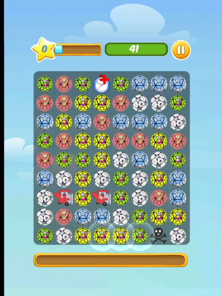 Match Three Football Soccer Game for Kids Free iPad  স্ক্রিনশট