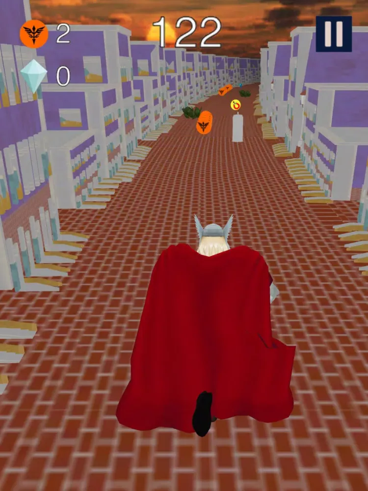 3D Action Run for Thor Fans iPad 应用截图