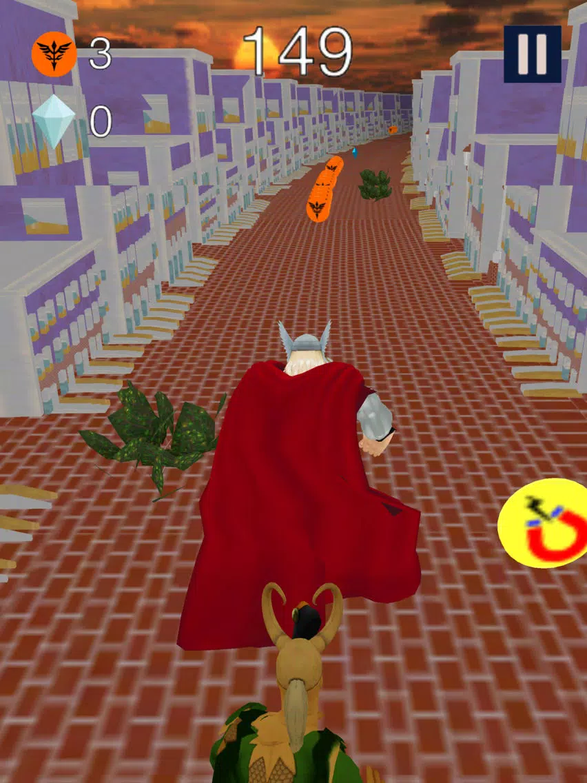 تصاویر 3D Action Run for Thor Fans iPad 