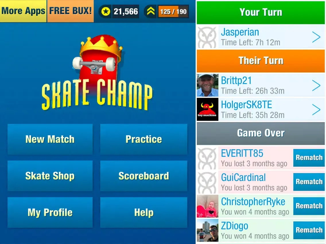 Skate Champ iPad 应用截图