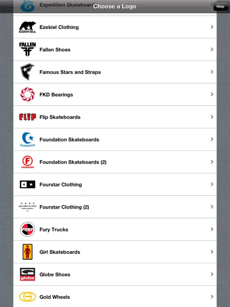 تصاویر Skate Logos Wallpaper - Skateboard Background Designer iPad 