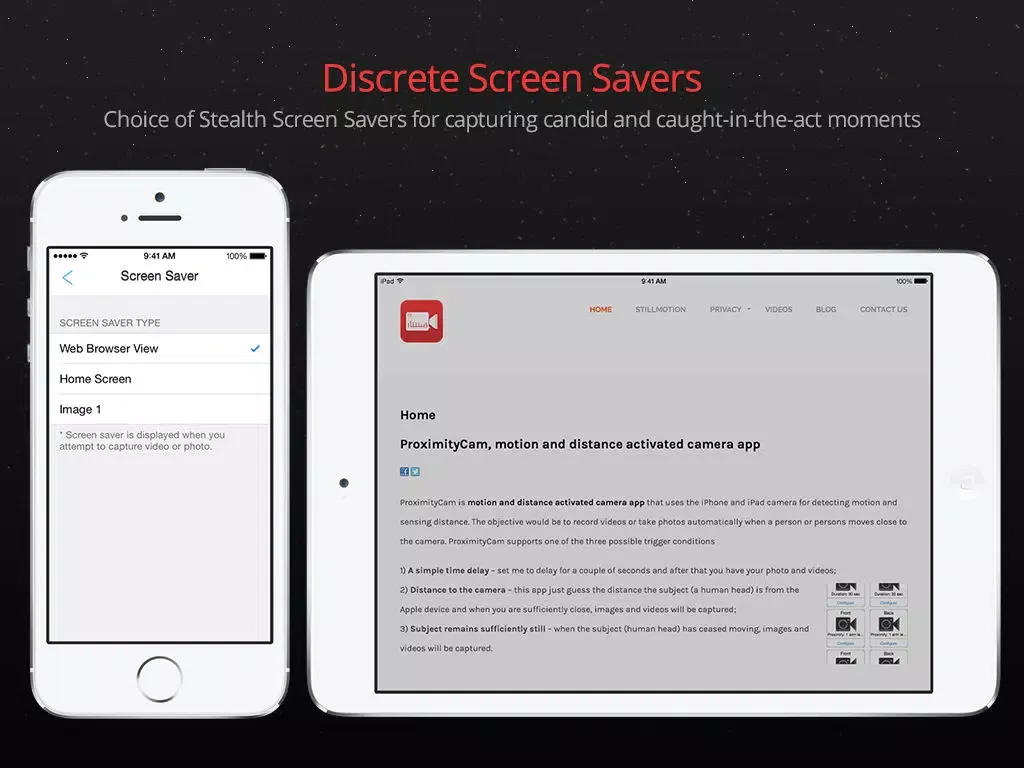 FingerCam Swipe based Spy Camera for capturing stealth candid moments iPad  Screenshots