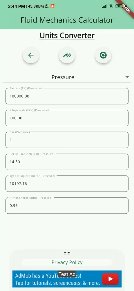 Fluid Mechanics Calculator应用截图
