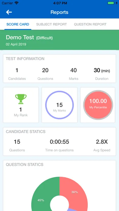 Zrzuty ekranu SKD Test Prep
