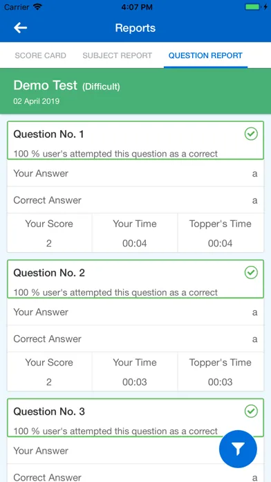 Zrzuty ekranu SKD Test Prep