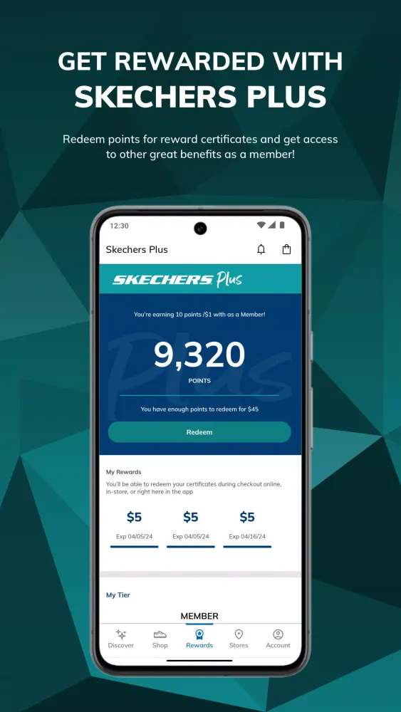Zrzuty ekranu Skechers
