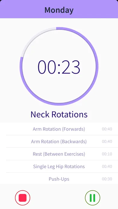 No Excuse - training timer স্ক্রিনশট