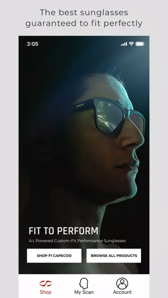 ภาพหน้าจอของ Skelmet Custom Fit Eyewear