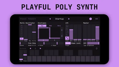Tangkapan layar Phase Monkey — Poly Synth