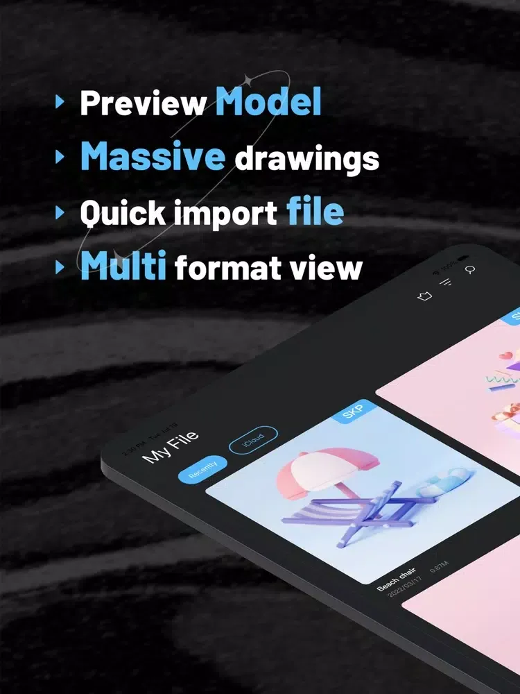 SketchUp Viewer-Skp model view iPad 应用截图