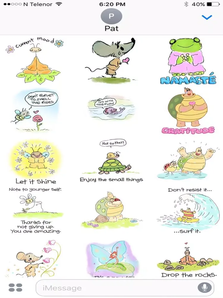 Sketches in Stillness Sticker Pack iPad 應用截圖