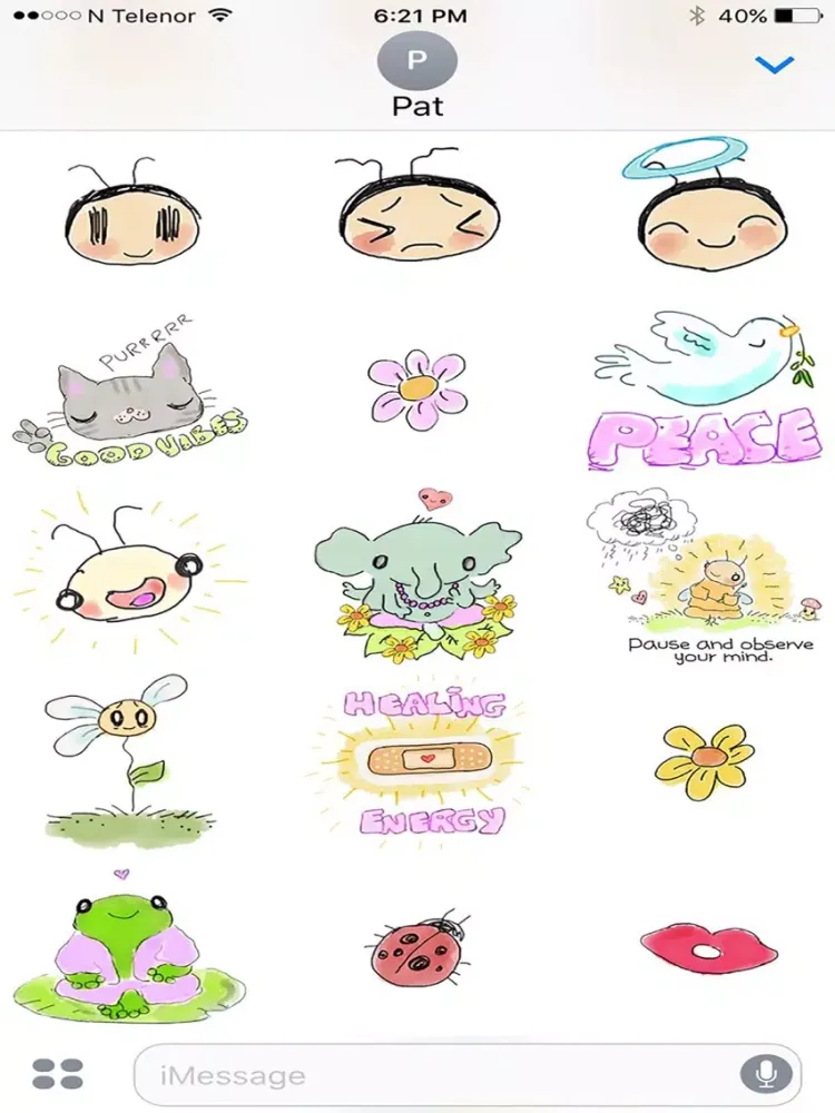 Sketches in Stillness Sticker Pack iPad 應用截圖