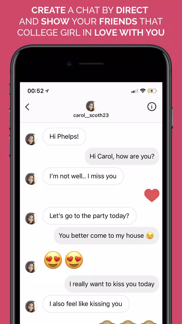 Captures d'écran de Social Prank Direct Messages