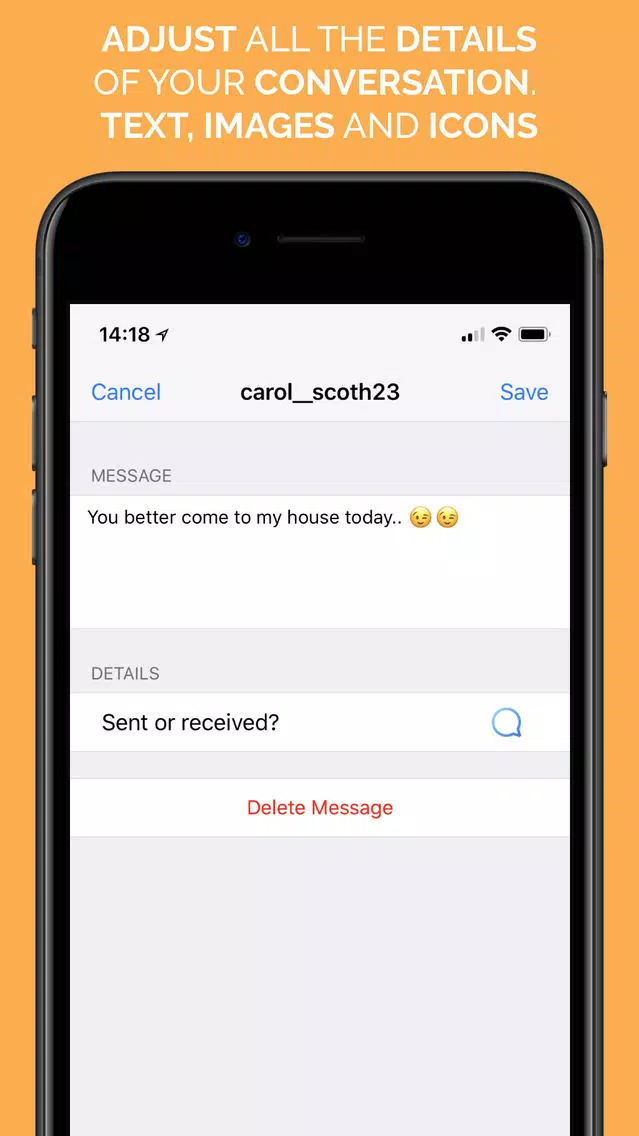 Captures d'écran de Social Prank Direct Messages