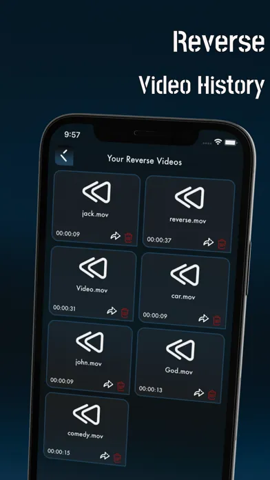 Zrzuty ekranu Reverse video editor & trimmer