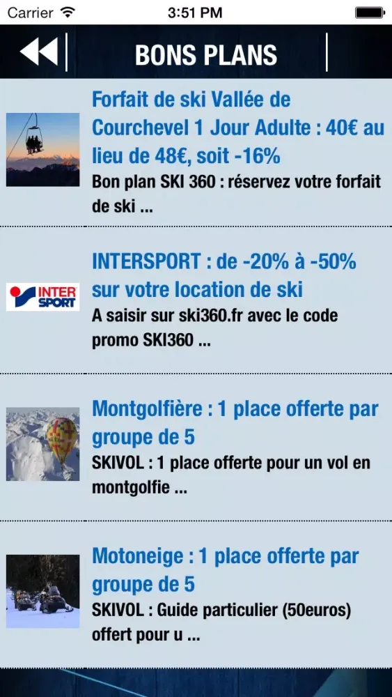 COURCHEVEL par SKI 360 (bons plans, infos ski, séjours, GPS challenge,…) Ekran Görüntüleri
