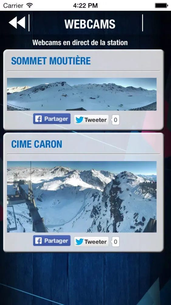 VAL THORENS par SKI 360 (bons plans, météo, enneigement, webcams, GPS,…) স্ক্রিনশট