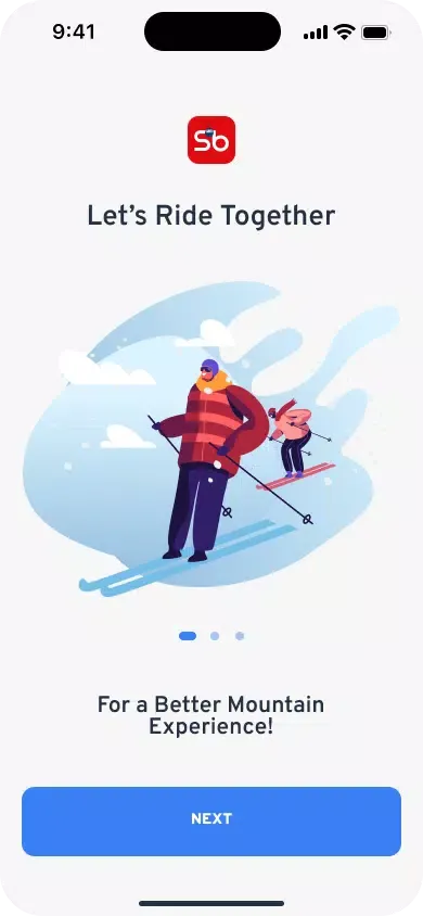 Capturas de tela do SkiBuddy