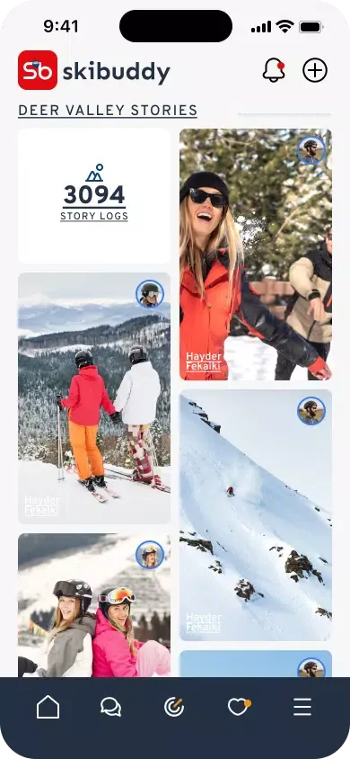 Capturas de tela do SkiBuddy