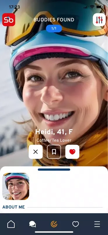 Capturas de tela do SkiBuddy