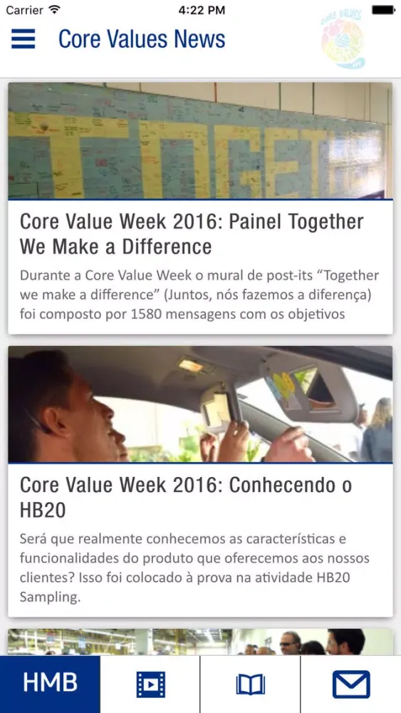 Core Values App Hyundai स्क्रीनशॉट