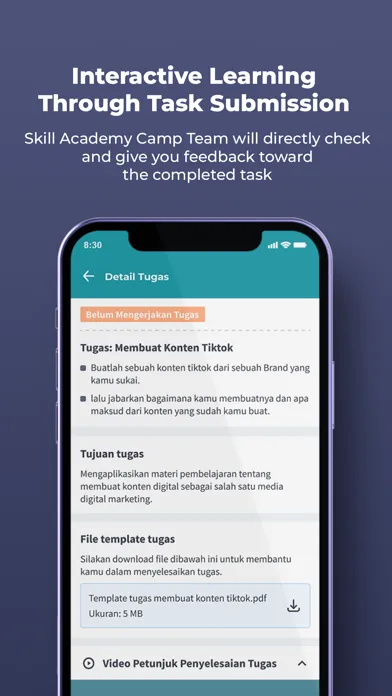 Tangkapan layar Skill Academy CAMP