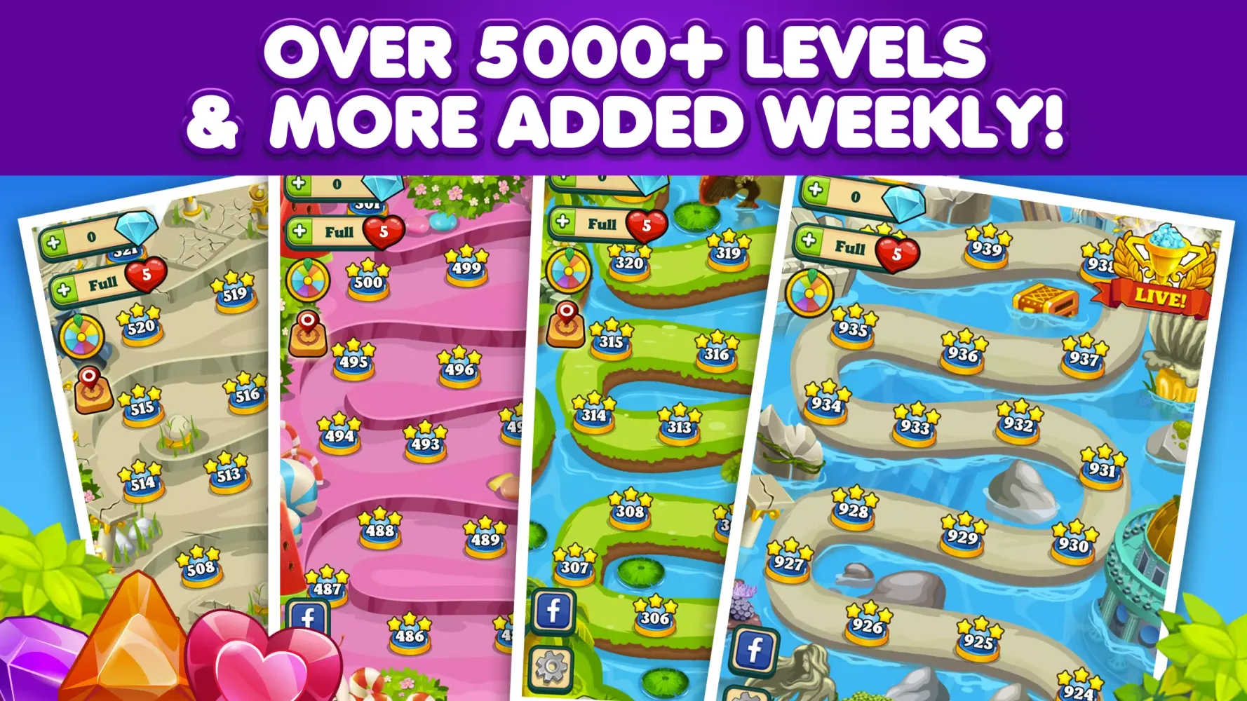 Скриншоты Addictive Gem - Match 3 Games