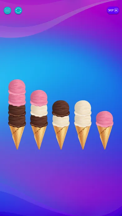 Ảnh chụp màn hình của Ice Cream Sorting
