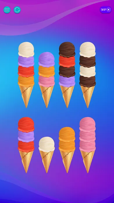 Ảnh chụp màn hình của Ice Cream Sorting