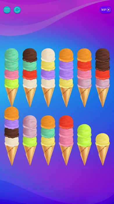 Ảnh chụp màn hình của Ice Cream Sorting