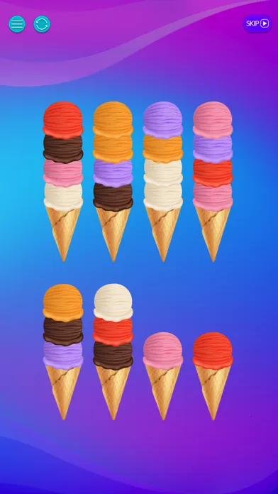 Ảnh chụp màn hình của Ice Cream Sorting