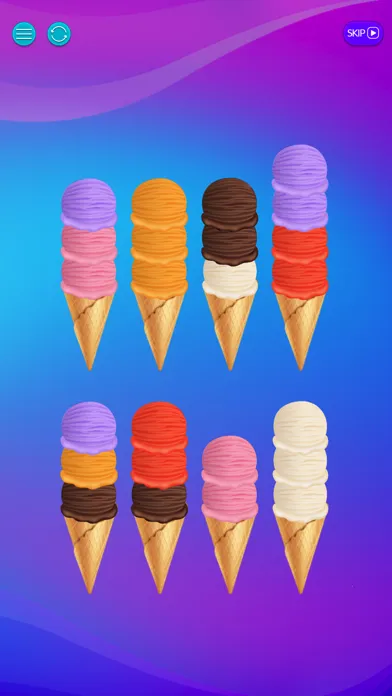 Ảnh chụp màn hình của Ice Cream Sorting