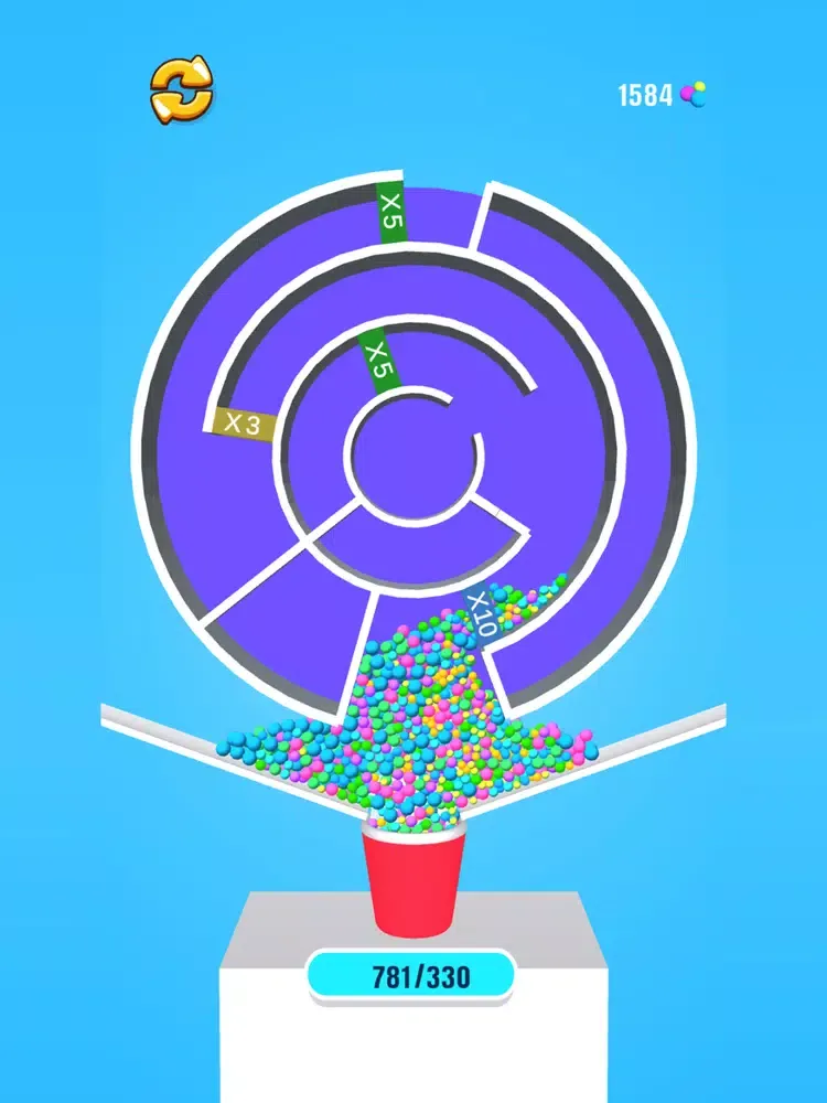Ảnh chụp màn hình của Maze Ball Math iPad 