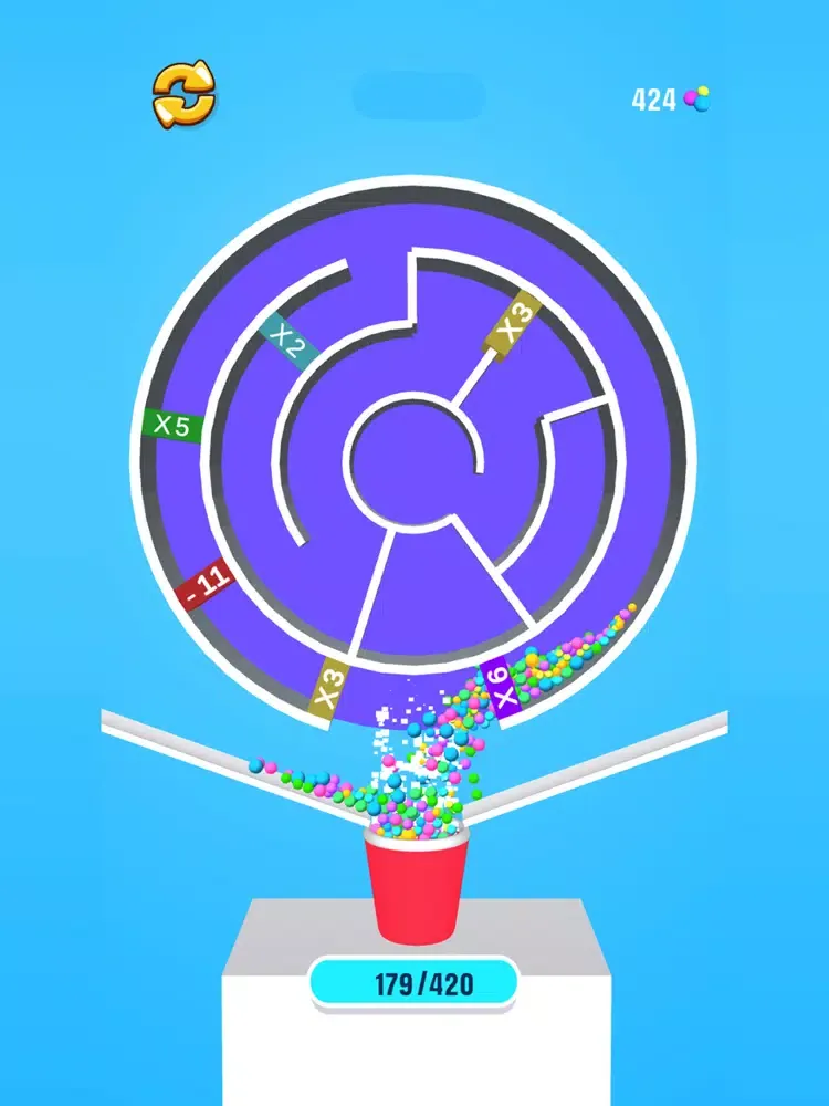 Ảnh chụp màn hình của Maze Ball Math iPad 