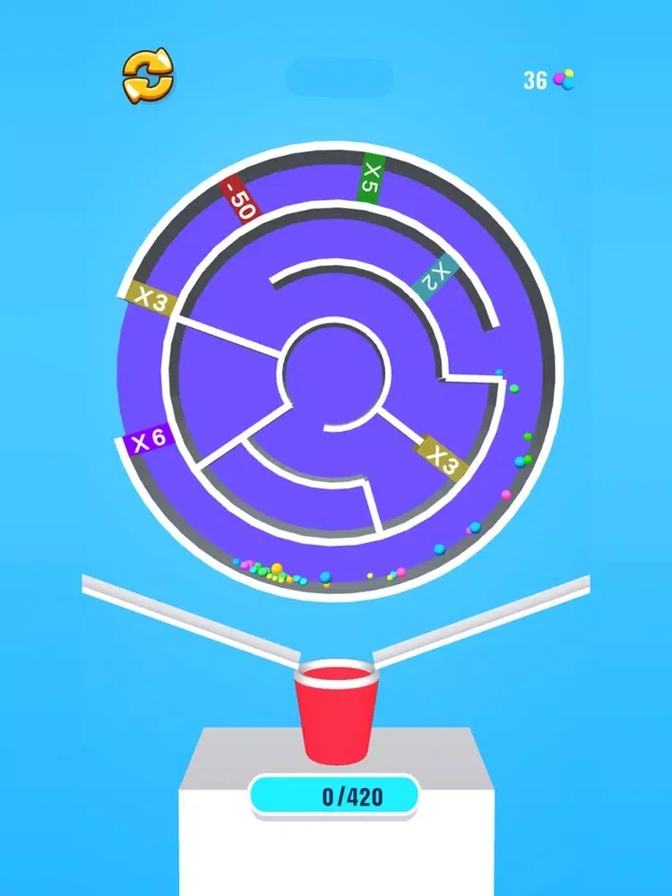 Ảnh chụp màn hình của Maze Ball Math iPad 