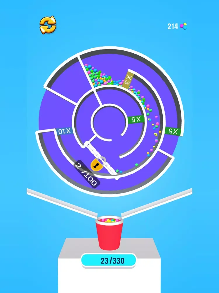 Ảnh chụp màn hình của Maze Ball Math iPad 