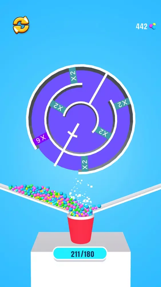 Ảnh chụp màn hình của Maze Ball Math