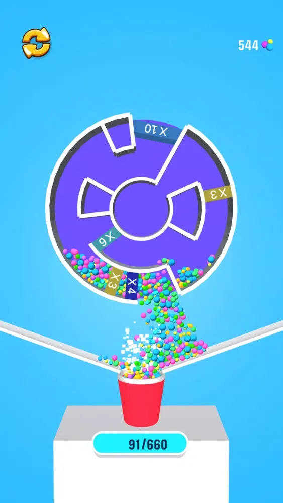 Ảnh chụp màn hình của Maze Ball Math