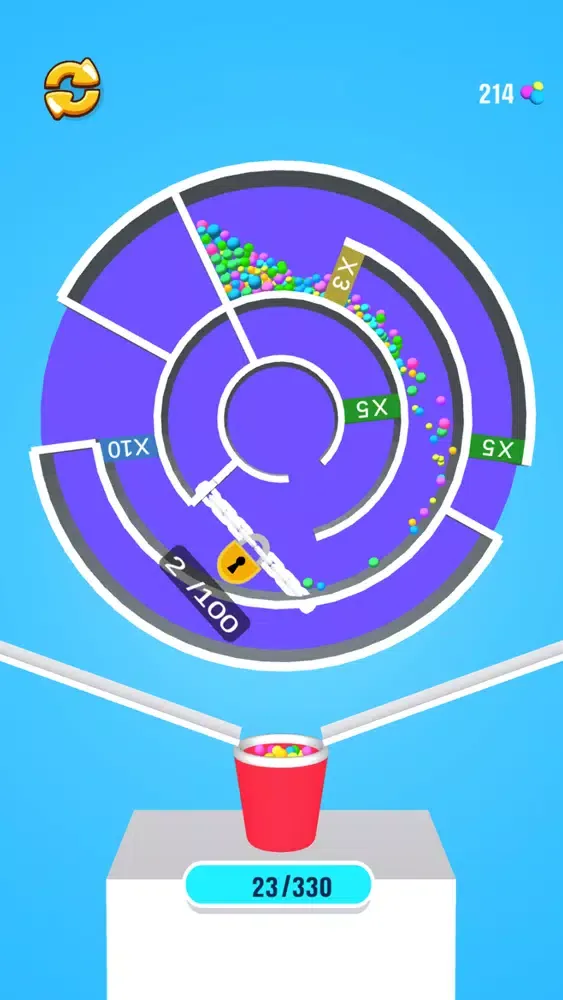 Ảnh chụp màn hình của Maze Ball Math