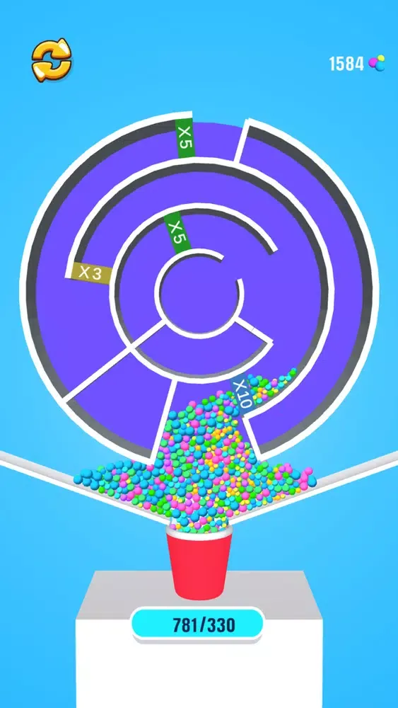 Ảnh chụp màn hình của Maze Ball Math