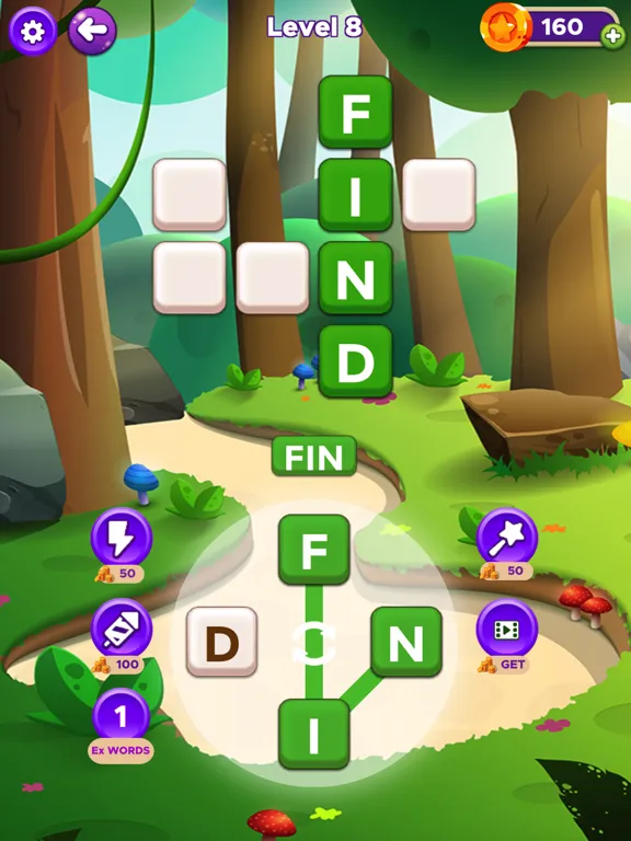 Capturas de pantalla de Word Spells - Relaxing Puzzle iPad 