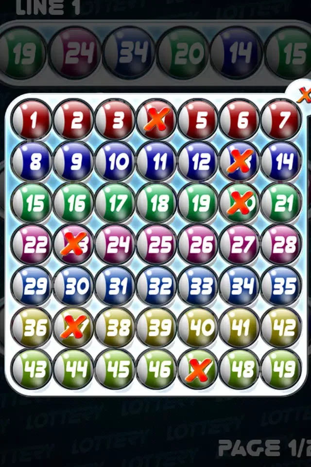 Zrzuty ekranu Lottery Numbers
