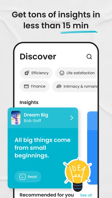 Skimmy - Skim read for 15 mins سکرین شاٹس