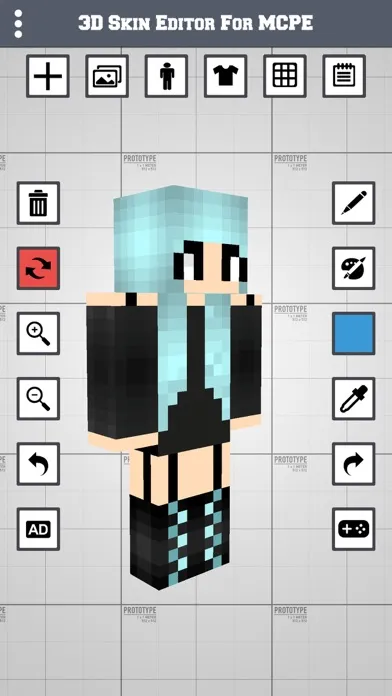 Скриншоты 3D Skin Editor for MCPE